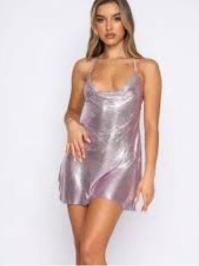 White Fox Iconic Imagine Mini Dress - Pink
